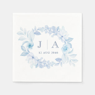 Serviette En Papier Romantic Chic Classic Floral Mariage Napkin