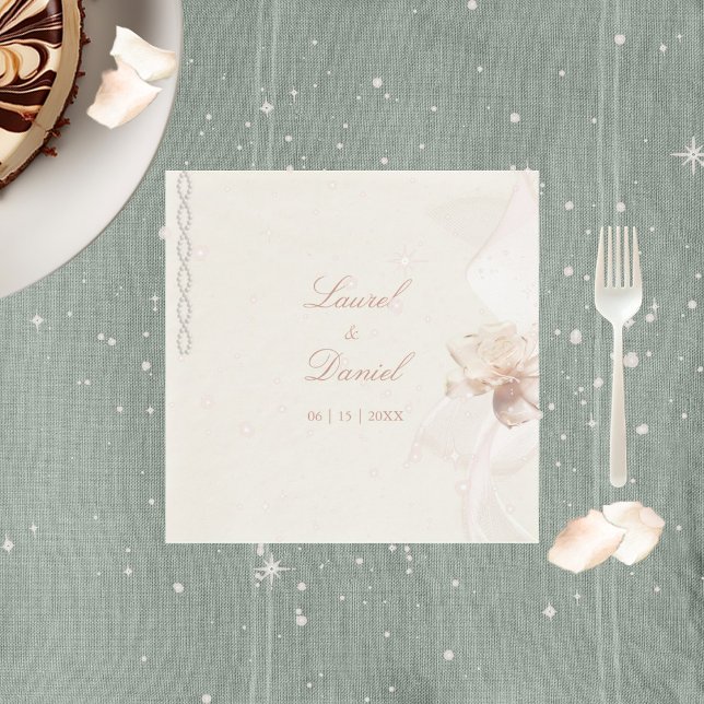 Serviette En Papier Romantic Rose (Créateur téléchargé)