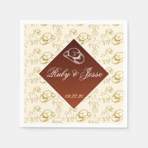 Romantique Western Desert Brown Mariage