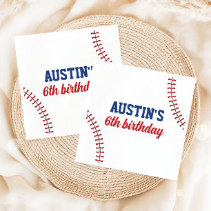 Serviette En Papier Rookie Année Baseball Anniversaire Napkins