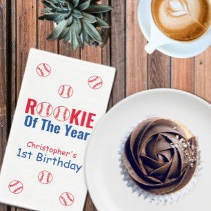 Serviette En Papier Rookie Baseball 1er anniversaire
