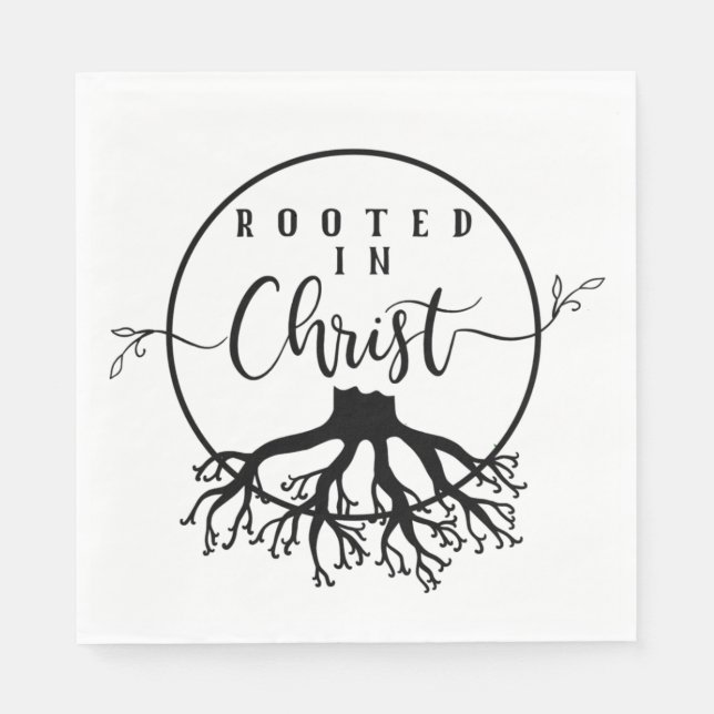 Serviette En Papier Rooted in Christ (Devant)