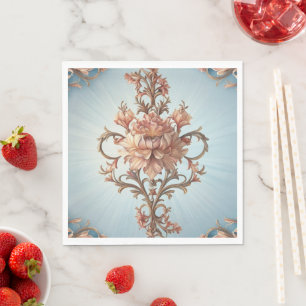 Serviette en papier Rose Baroque