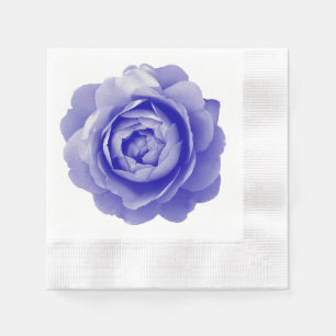 Serviette En Papier Rose bleu