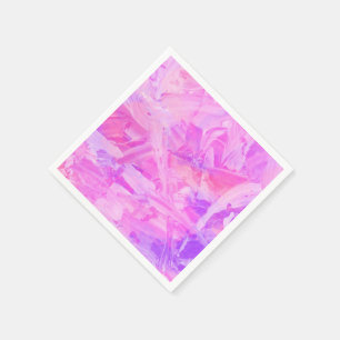Serviette En Papier rose et violet