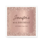 Rose Gold Foil Parties scintillant 40e anniversair