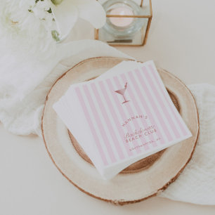 Serviette En Papier Rose Gold Imitation Texture Bachelorette Party