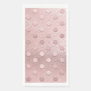 Serviette En Papier Rose Gold Luxe Rose Clair 