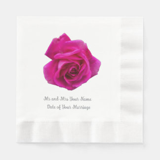 Serviette En Papier Rose Rose #5
