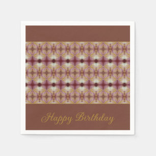 Serviette En Papier Rosé Rose Et Or