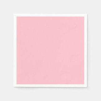 Serviette En Papier Rose solide et chaud