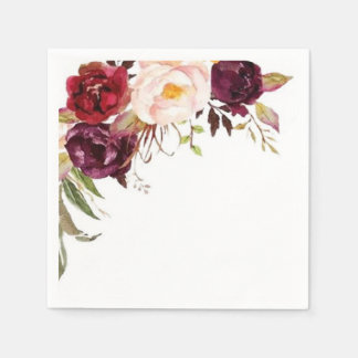 Serviette En Papier Rose victorien Jardin élégant papier Napkin