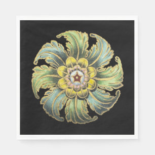 Serviette En Papier Rosette architecturale antique n° 1
