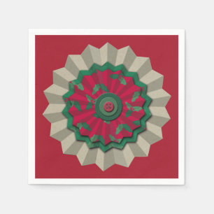 Serviette En Papier Rosette Holly