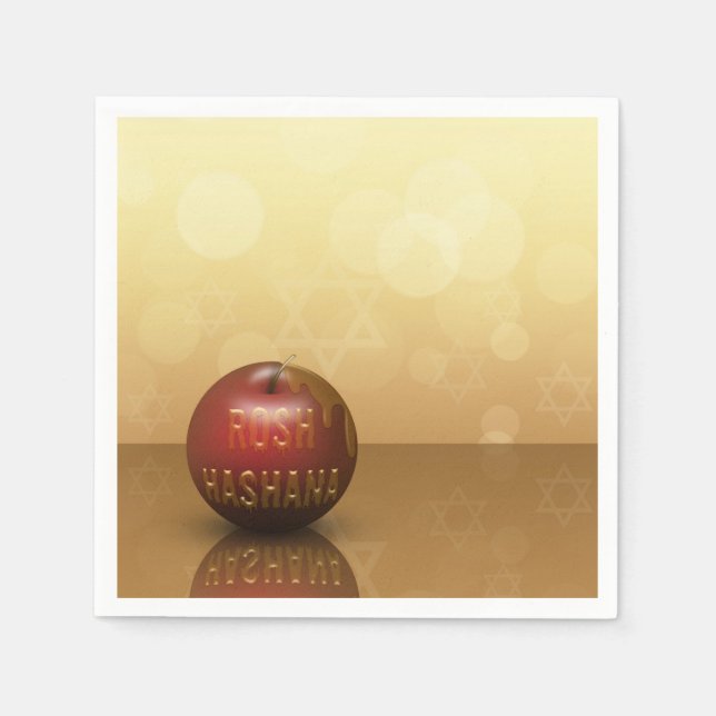 Serviette En Papier Rosh Hashanah Nouvel An juif - Papier Napkin (Devant)