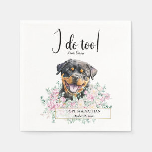 Serviette En Papier Rotweiler Chien Chien Mariage Cocktail Serviettes