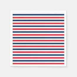 Serviette En Papier Rouge Blanc & Bleu Fun Patriotique Liberté Célébra