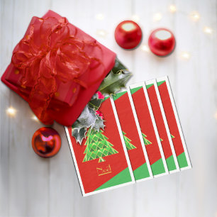 Serviette En Papier Rouge vert Joyoux Noel