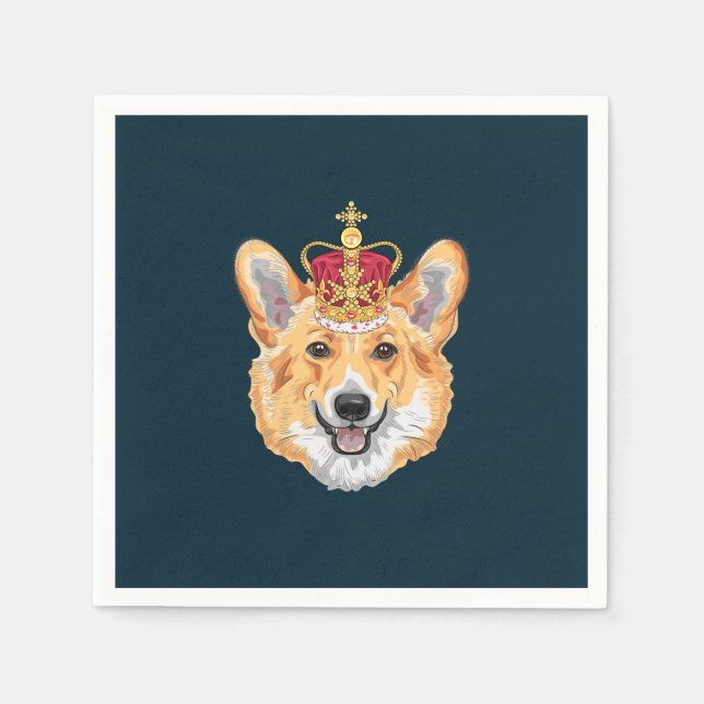 Serviette En Papier Royal Corgi (Devant)