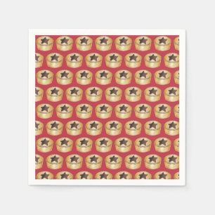 Serviette En Papier Royaume-Uni Noël Fruit Mince Pie Festive