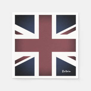 Serviette En Papier Royaume-Uni vintage, British Flag Napkins, Royaume