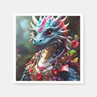 Serviette En Papier Ruby Dragon