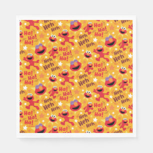 Serviette En Papier Rue Sésame Elmo Ha ! Ha ! Ha ! Motif