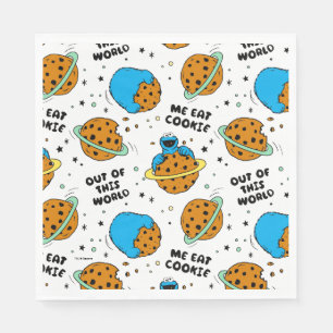 Serviette En Papier Rue Sésame   Monstre de cookies hors de ce monde