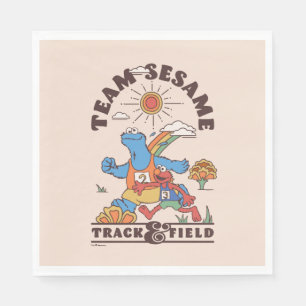 Serviette En Papier Rue Sésame   Team Sesame Track & Field