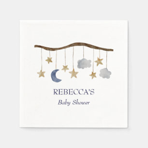 Serviette En Papier Russe Baby shower nuit Sky Mobile
