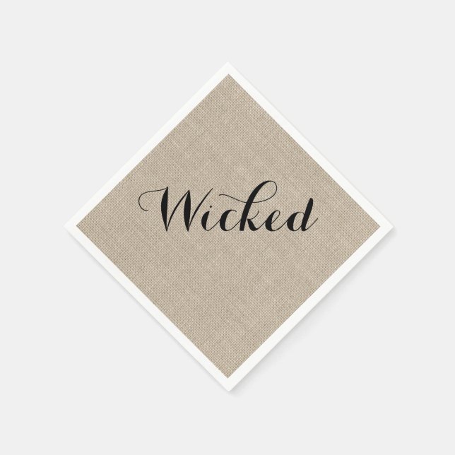 Serviette En Papier Russe Wicked Halloween Napkin (Coin)