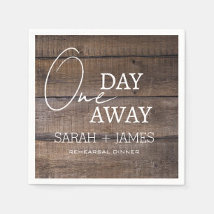Serviette En Papier Rustic Oak Grange Un Jour De Dîner De Répétition