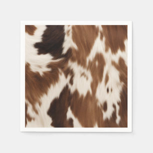 Serviette En Papier Rustic Ranch Farm Vache Cacher Pays Western Party