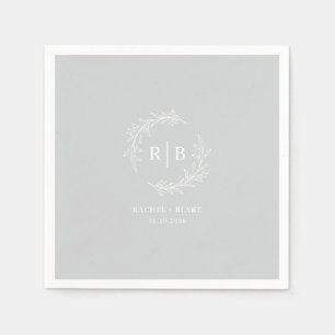 Serviette En Papier Rustic Wreath Mariage Rehearsal Party