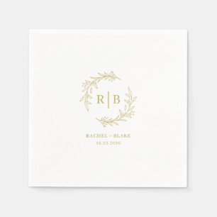Serviette En Papier Rustic Wreath Mariage Rehearsal Party