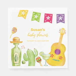Serviette En Papier Rustique Taco 'Bout Cactus Lime Baby shower de gui