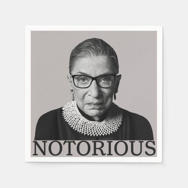 Serviette En Papier Ruth Bader Ginsburg (Devant)