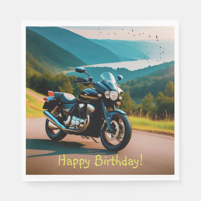 Serviette En Papier Sa moto (Devant)