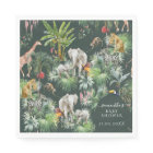 Safari Animal Jungle Vert Baby shower tropical
