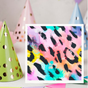 Serviette En Papier Safari Animaux Imprimer Anniversaire