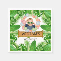 Safari Animaux Wild One Birthday PHOTO