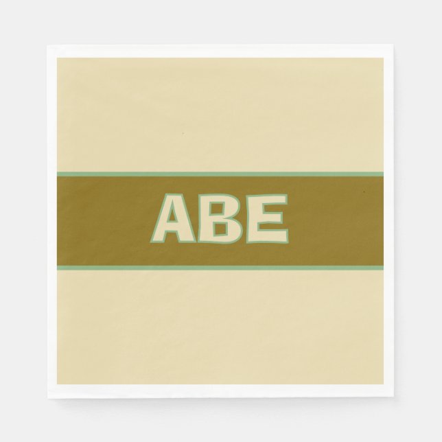 Serviette En Papier Safari upsherin anniversaire serviette (Devant)