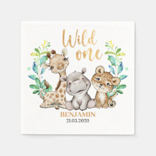 Serviette En Papier Safari Wild One Napkins