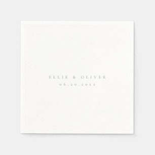 Serviette En Papier Sage Green Boho Mariage Modern Cocktail