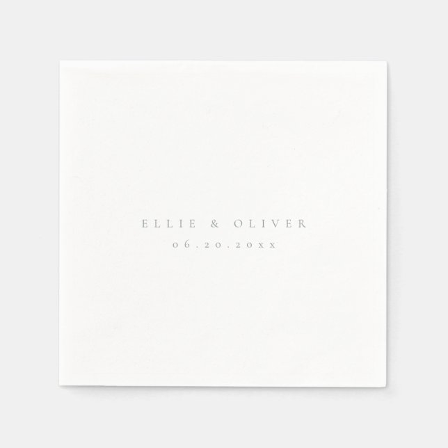 Serviette En Papier Sage Green Boho Mariage Modern Cocktail (Devant)