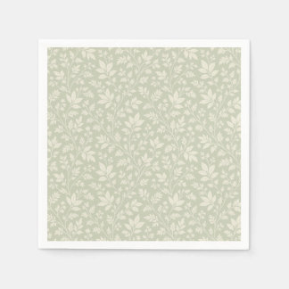 Serviette En Papier Sage Paper Napkins 
