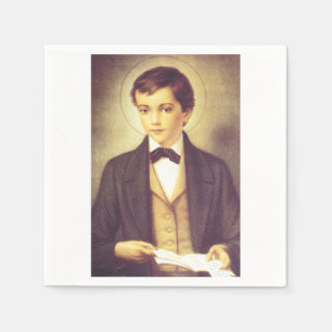 Serviette En Papier Saint Dominic Savio étudiant de John Bosco
