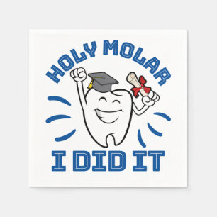 Serviette En Papier Saint Molar Je L'Ai Fait Dentiste RDH Graduation