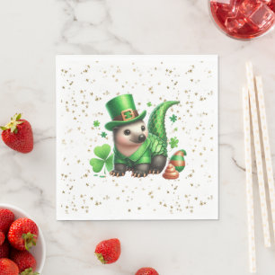 Serviette En Papier Saint Patrick's Day Lucky Hedgehog