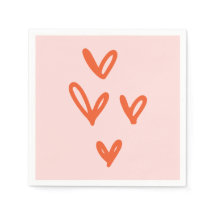 Saint Valentin Amour Pastel rose et rouge